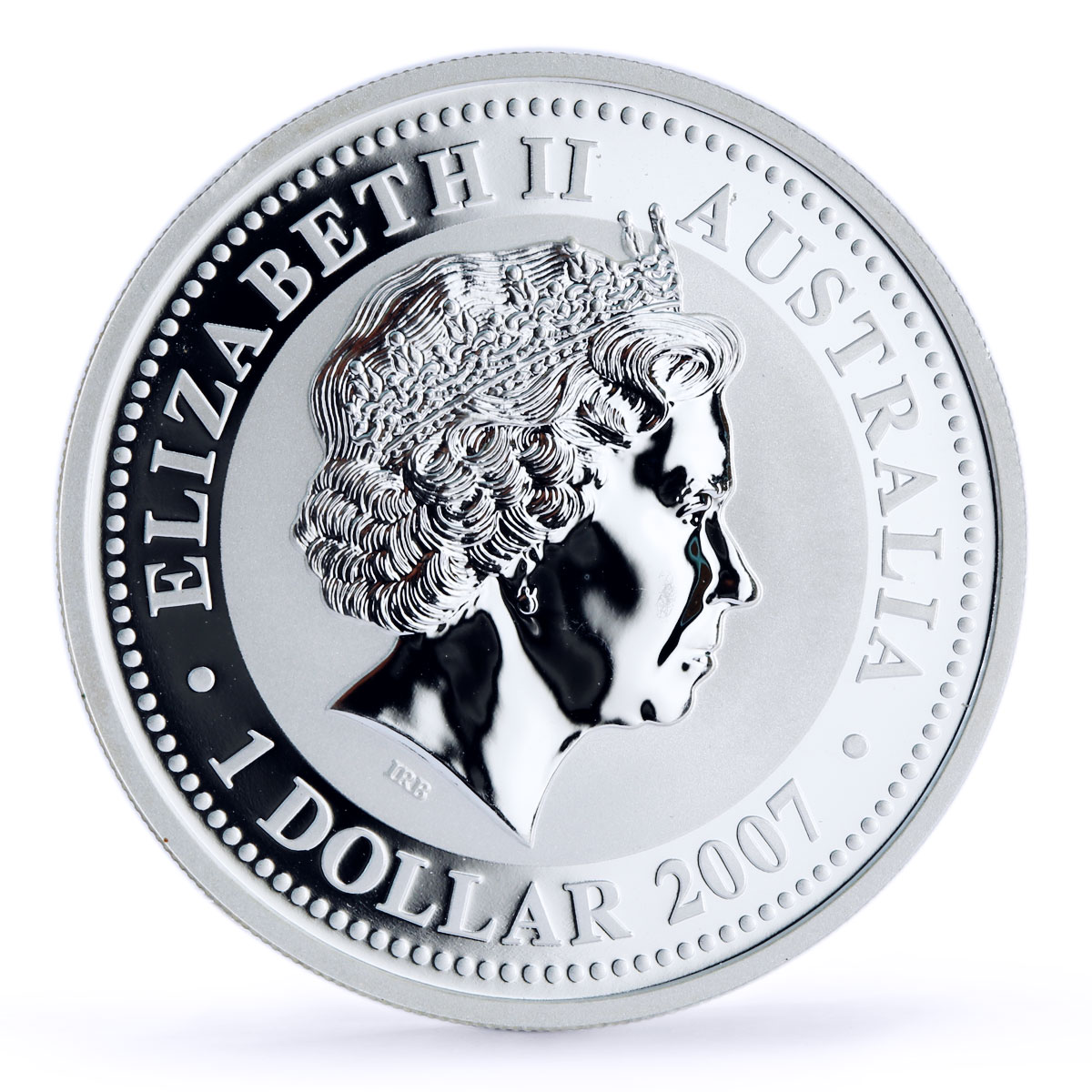 Australia 1 dollar Lunar Calendar I Year of the Ox gilded silver coin 2009