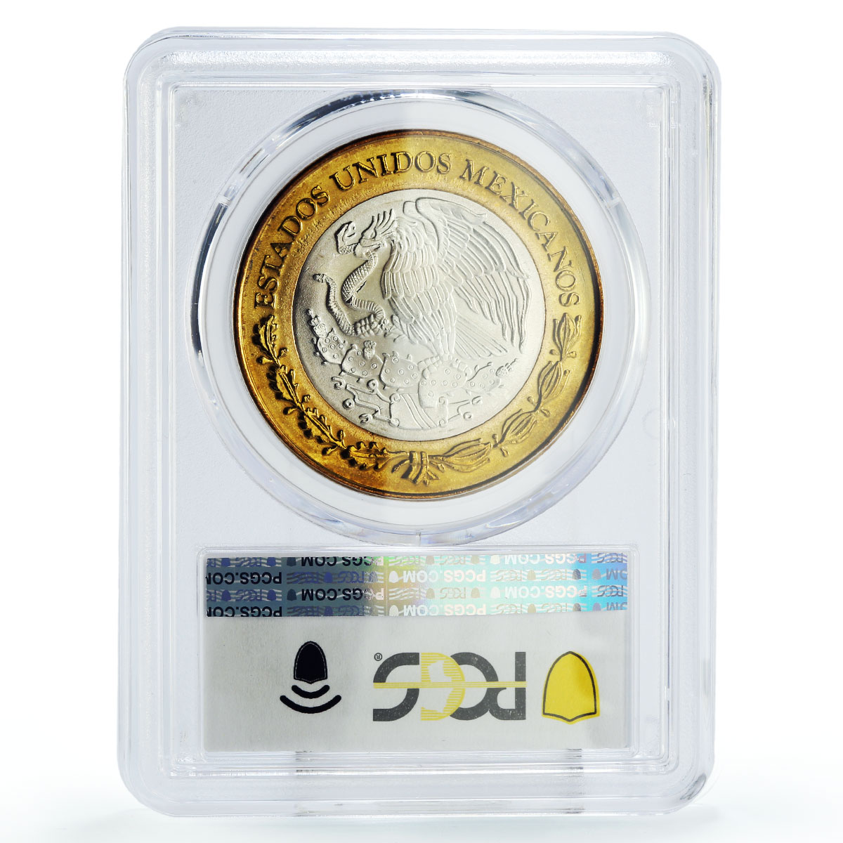 Mexico 100 pesos Federation Anniv. Sinaloa State MS64 PCGS bimetal coin 2004