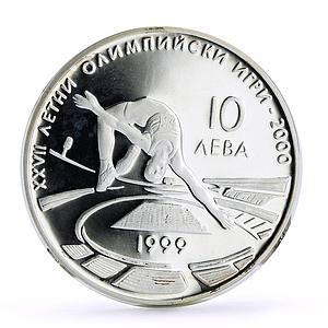 Bulgaria 10 leva Sydney Summer Olympic Games High Jump proof silver coin 1999