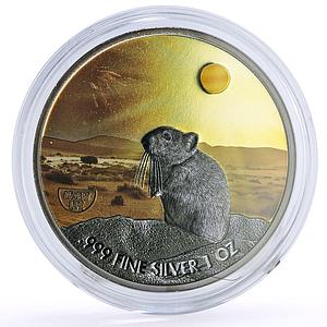 Niue 2 dollars Conservation Wildlife Gerbil Jerboa Desert Fauna silver coin 2020