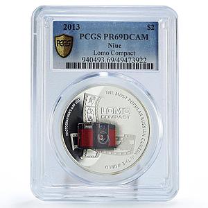 Niue 2 dollars Photographers Day Lomo Compact Camera PR69 PCGS silver coin 2013