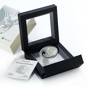 Georgia 5 lari Rugby World Cup proof silver coin 2019
