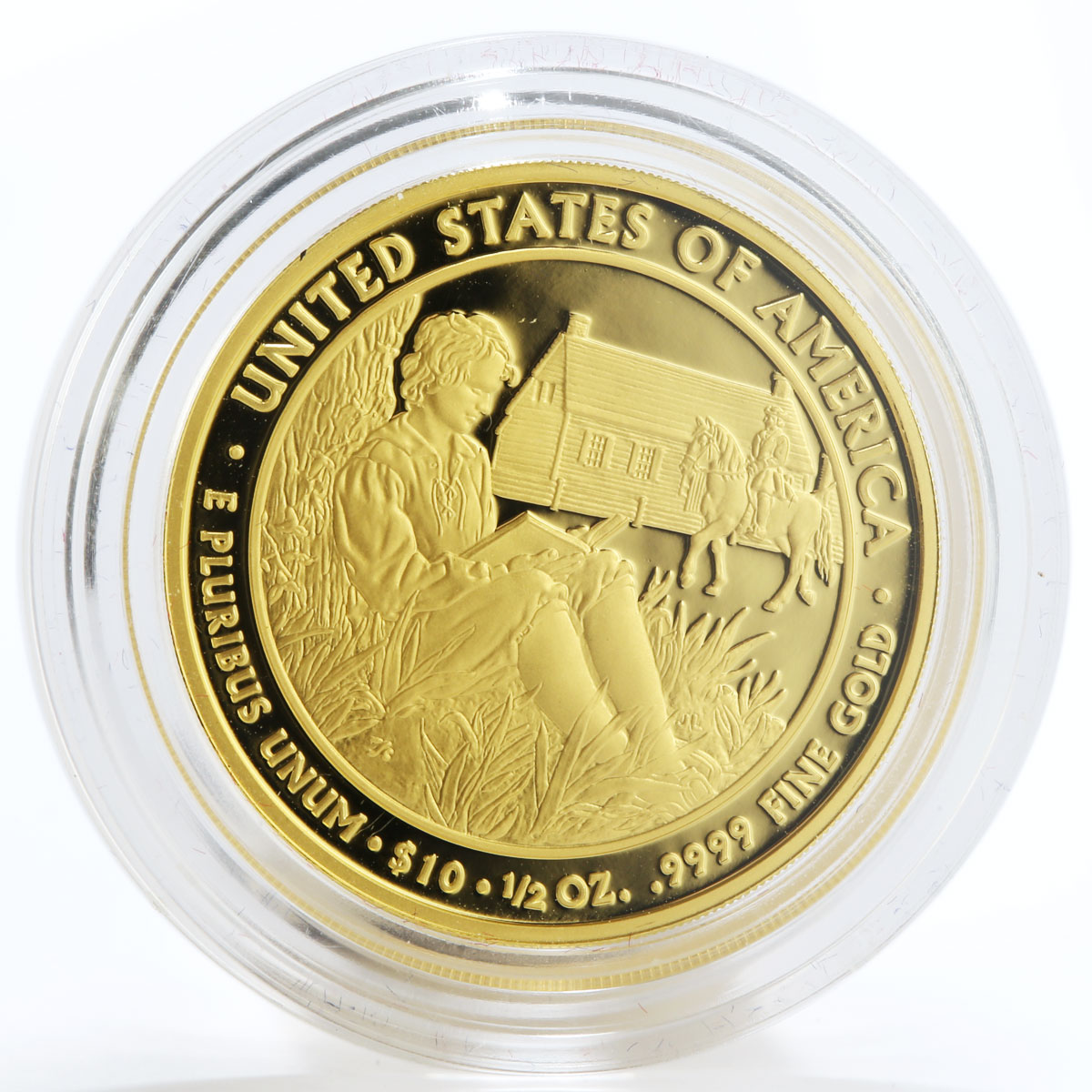 US 10 dollar Liberty In God We Trust 8th Presidency Van Buren Bullion gold 2008