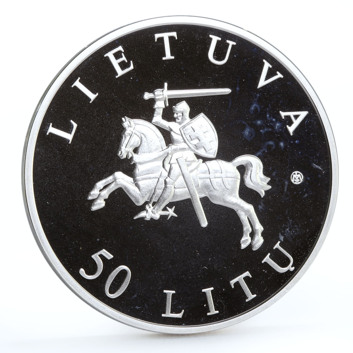 Lithuania 50 litu Vilnus European Capital of Culture silver coin 2009