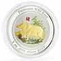 Fiji 2 dollars Year of the Pig series Formosan Wild Boar silver coin 2007