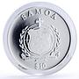 Samoa 10 dollars 7th Commandment You Shall Not Steal gilded silver coin 2010