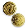 Palau 1 dollar Rome Empire Emperor Theodosius Politics MS69 PCGS gold coin 2012