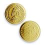 Palau 1 dollar Rome Empire Emperor Romulus Politics MS69 PCGS gold coin 2012