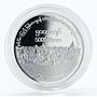 Myanmar 5000 kyats Diplomatic Relations Myanmar and Japan proof silver coin 2014