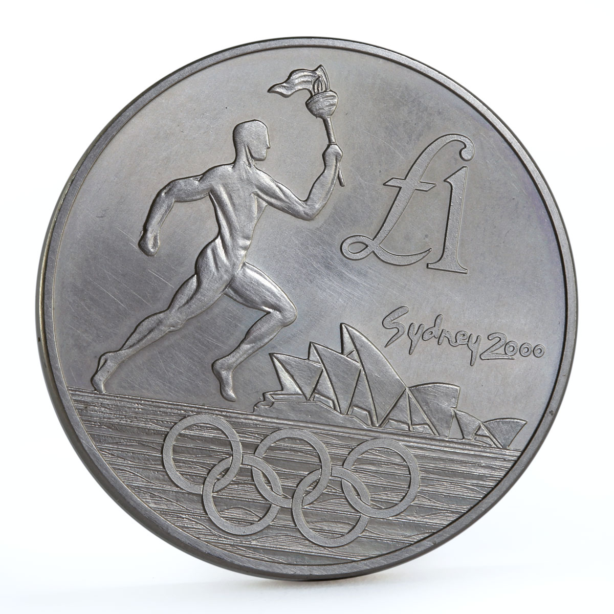 Cyprus 1 pound Sydney Olympic Games series Marathon Runner CuNi coin 2000