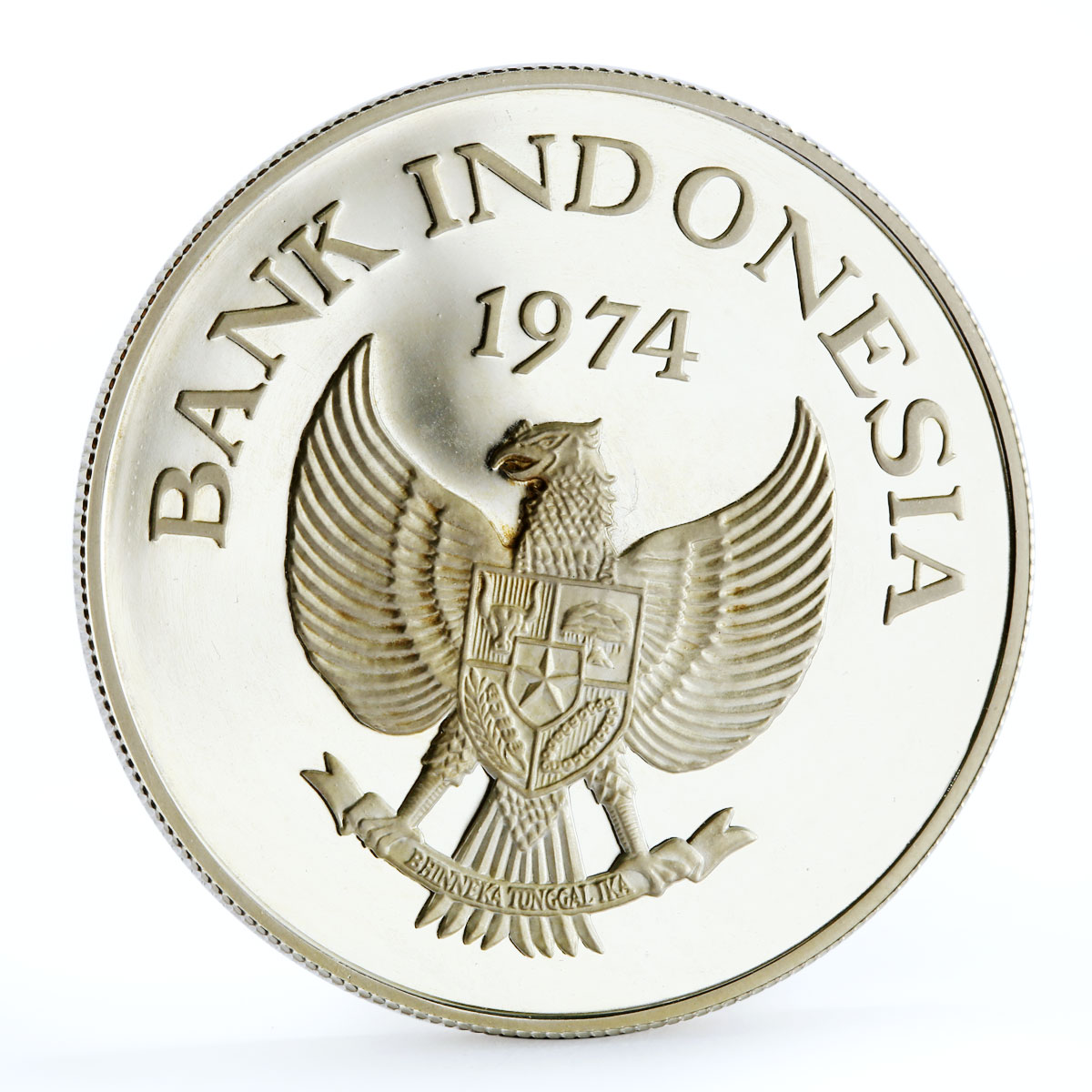 Indonesia 5000 rupiah Animal series Orangutan proof silver coin 1974