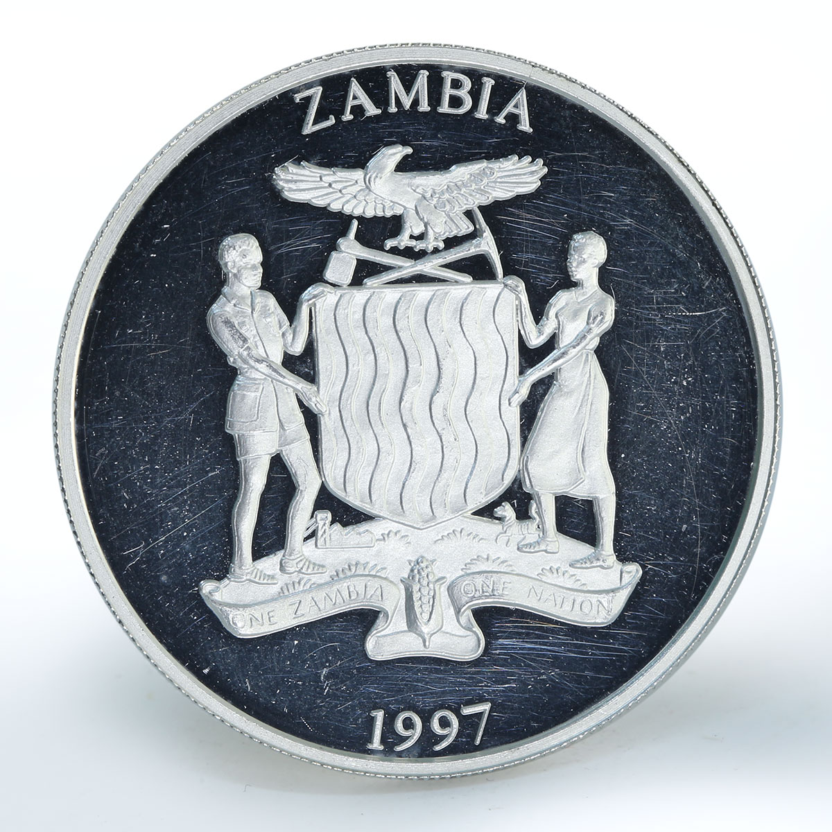 Zambia 10 kwacha For the children of the world proof silver coin 1997