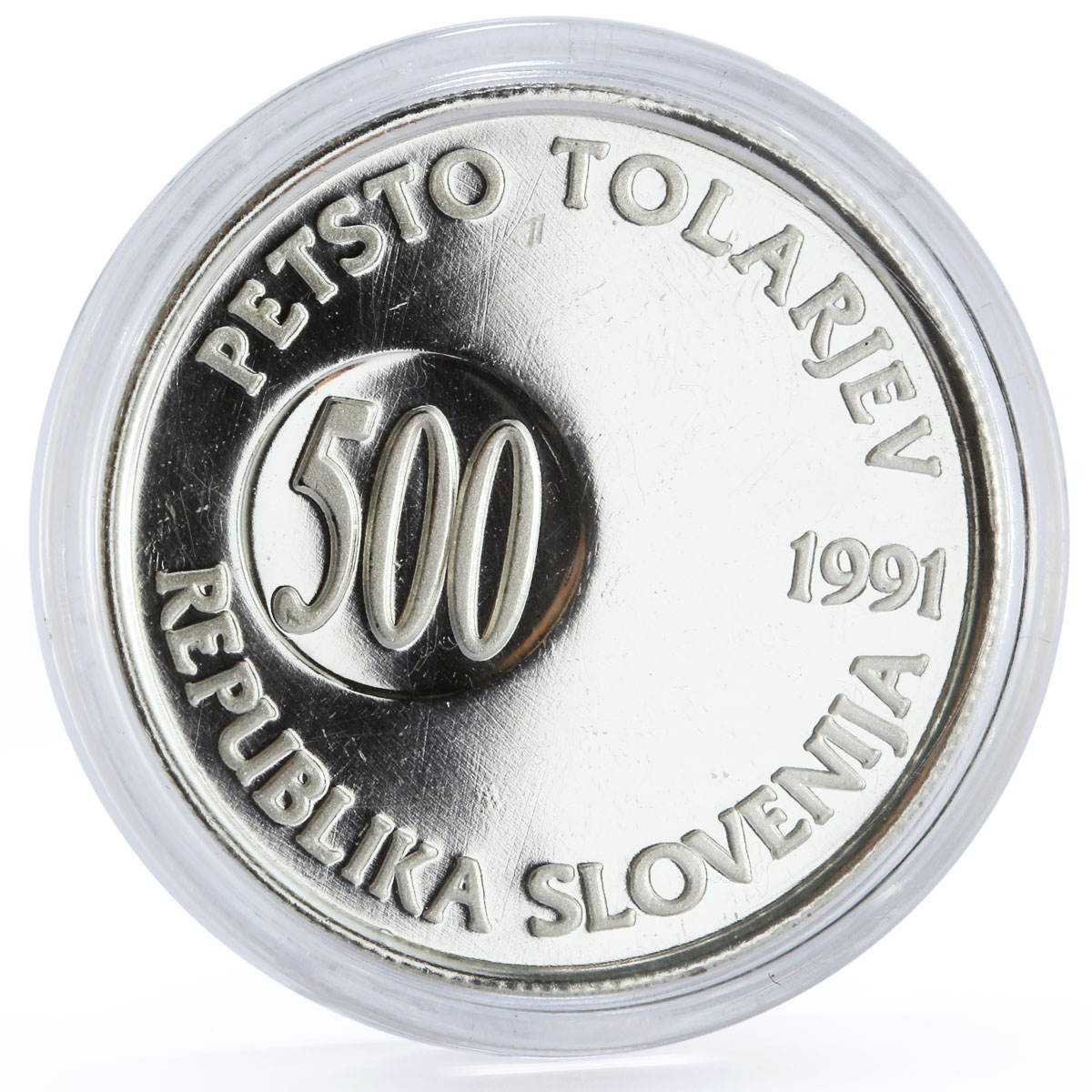 Slovenia 500 tolarjev The First Year of Independence silver coin 1991