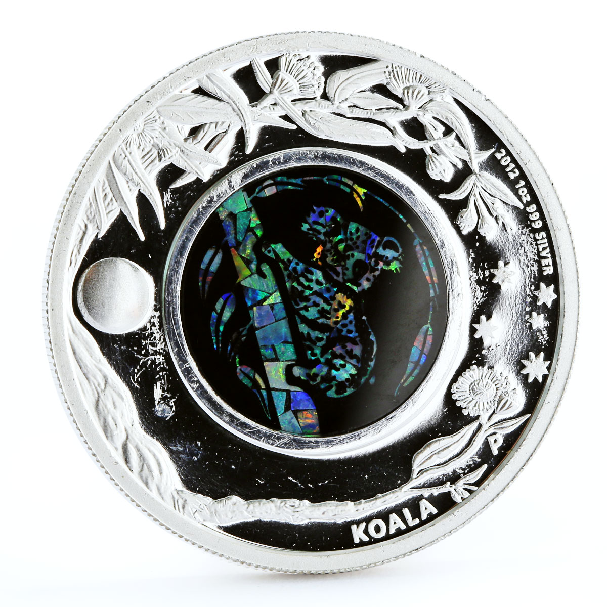 Australia 1 dollar Australian Opal series The Koala Fauna silver coin 2012