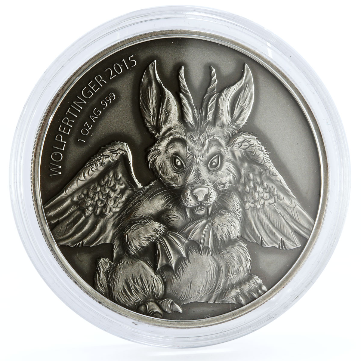 Burkina Faso 1000 francs The Chimeras Wolpertinger Jackalope silver coin 2015