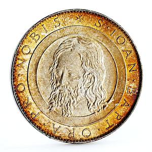 Order of Malta 2 scudo Head of Apostle Saint John silver coin 1961