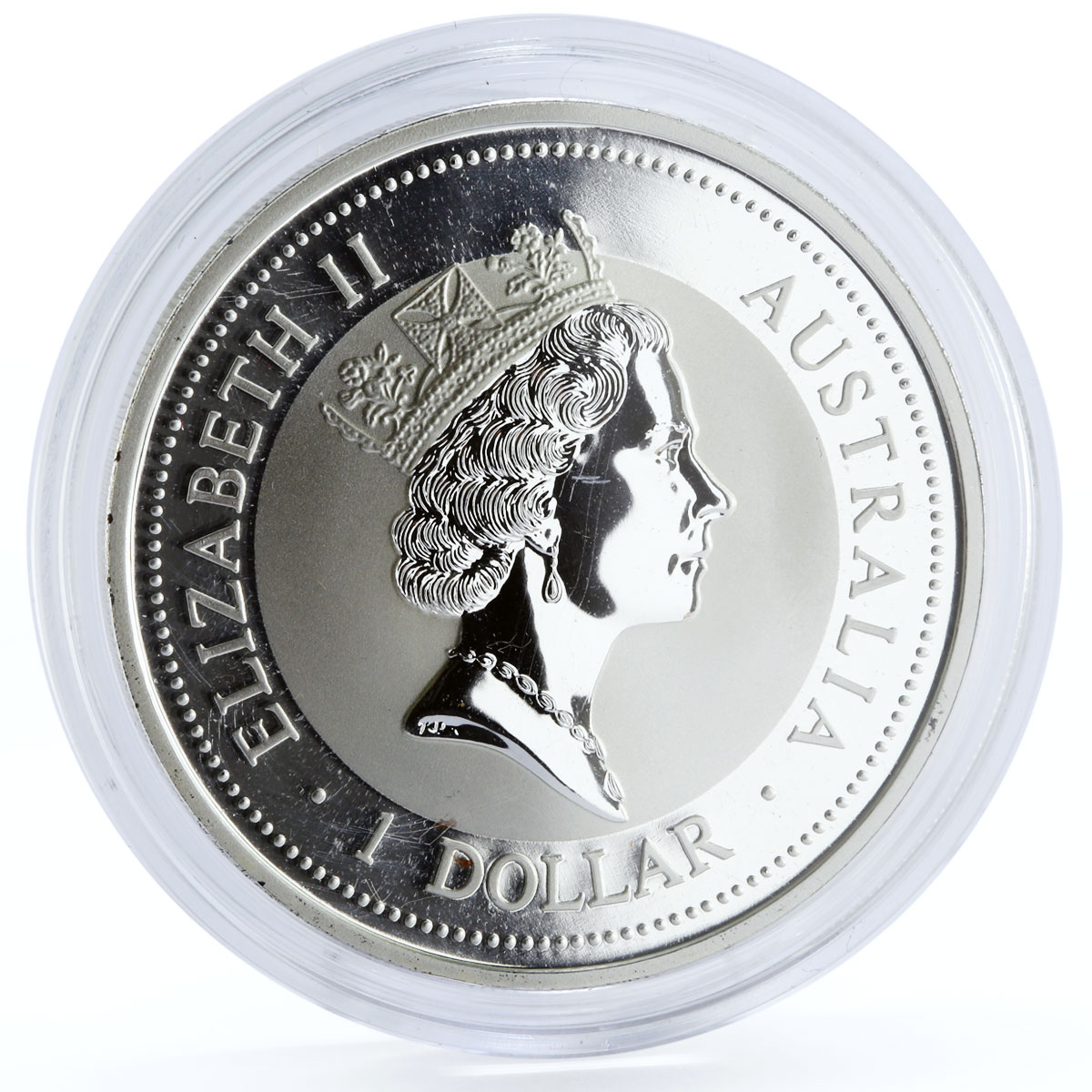 Australia 1 dollar Kookaburra Bird Fauna silver coin 1997