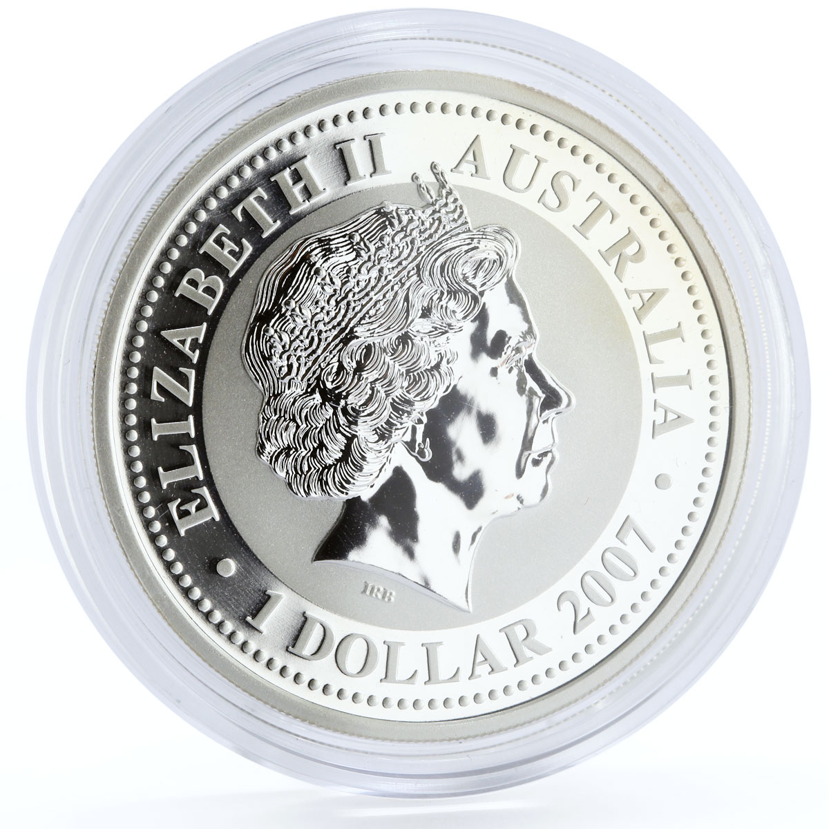 Australia 1 dollar Lunar Calendar series I Year of the Tiger silver coin 2007