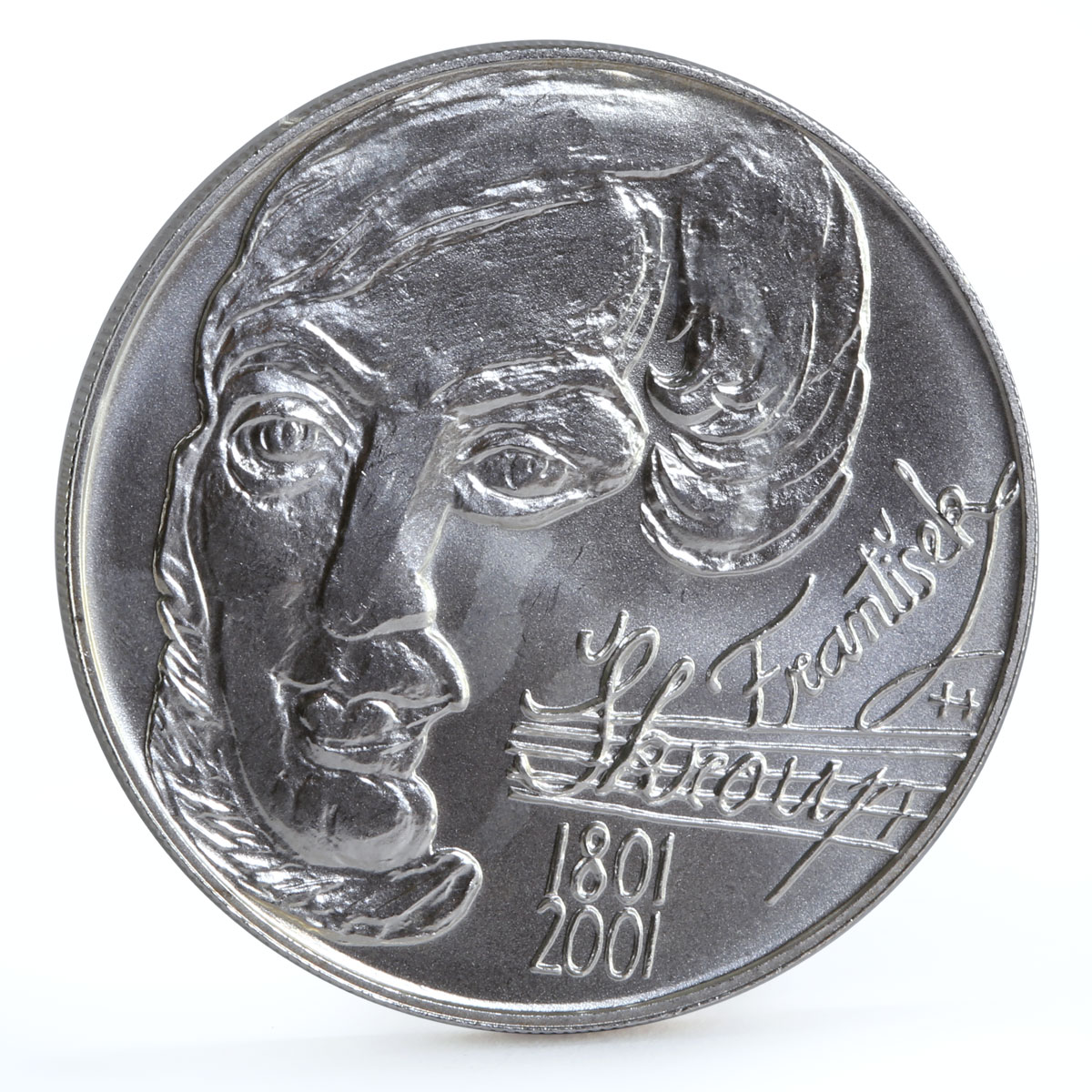 Czech Republic 200 korun Music Composer Frantisek Skroup silver coin 2001