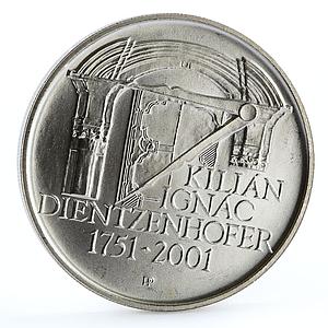 Czech Republic 200 korun Kilian Ignac Dientzenhofer proof silver coin 2001