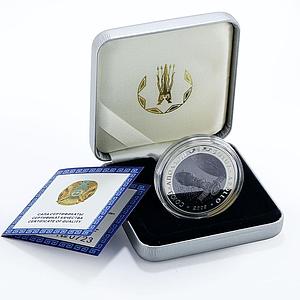 Kazakhstan 500 tenge Soyuz - Apollo Space Mission bimetal AgTa coin 2009