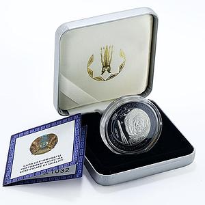 Kazakhstan 500 tenge The 1st Man in Space Yuri Gagarin bimetal AgTa coin 2011