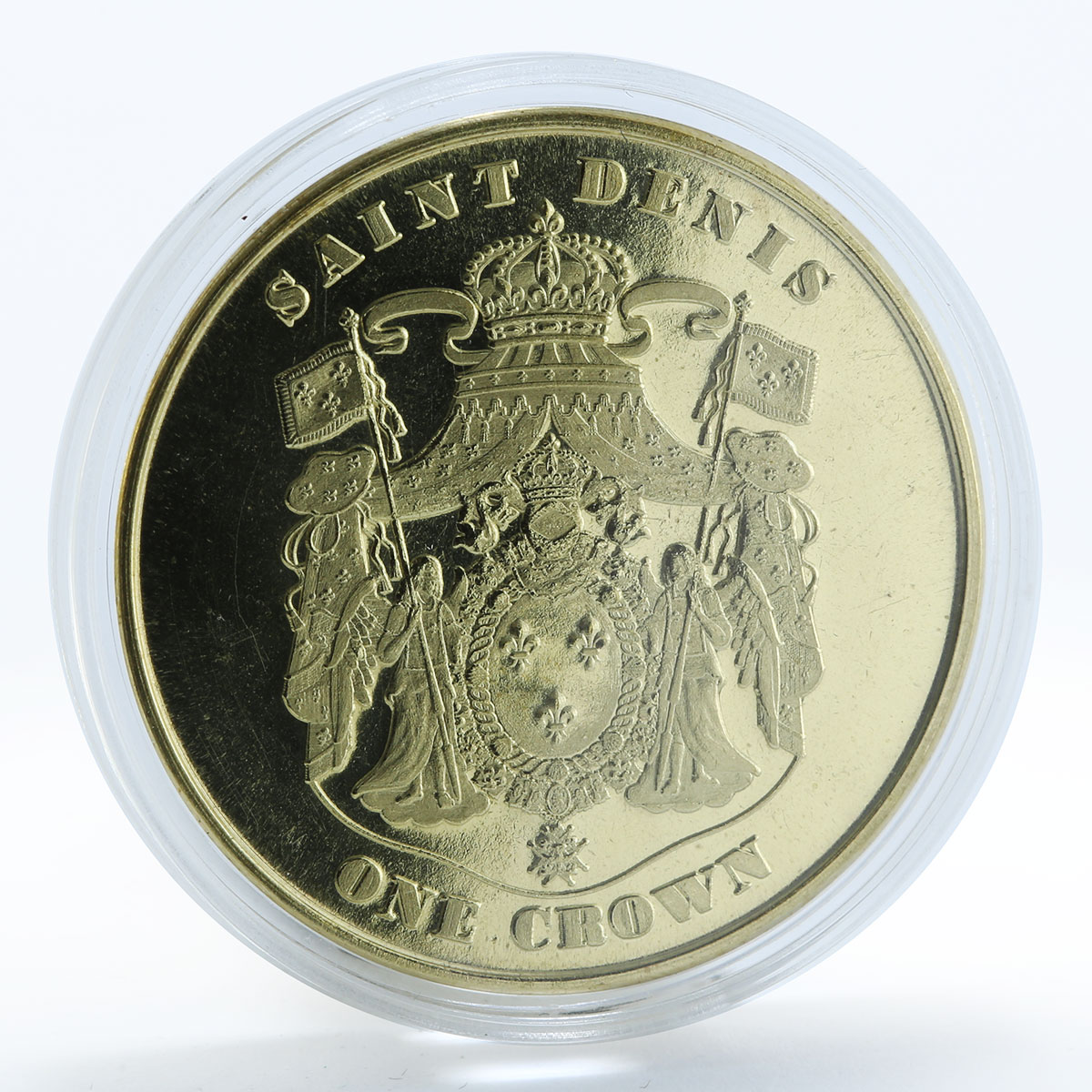 Saint Denis 1 crown Thoroughbred arabian horse coin 2018