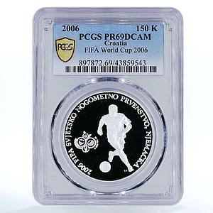 Croatia 150 kuna FIFA World Cup 2006 PR69 PCGS silver coin 2006