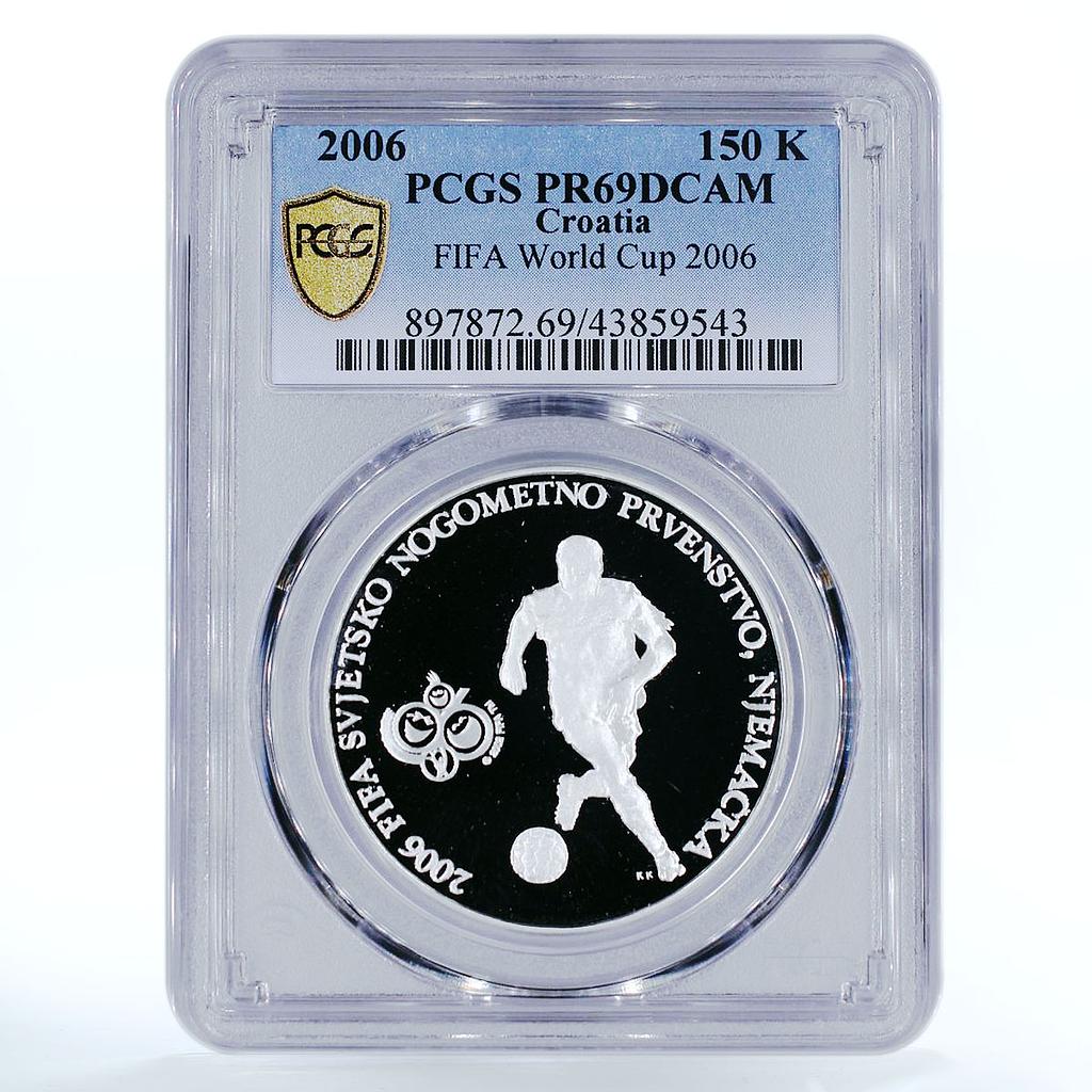 Croatia 150 kuna FIFA World Cup 2006 PR69 PCGS silver coin 2006