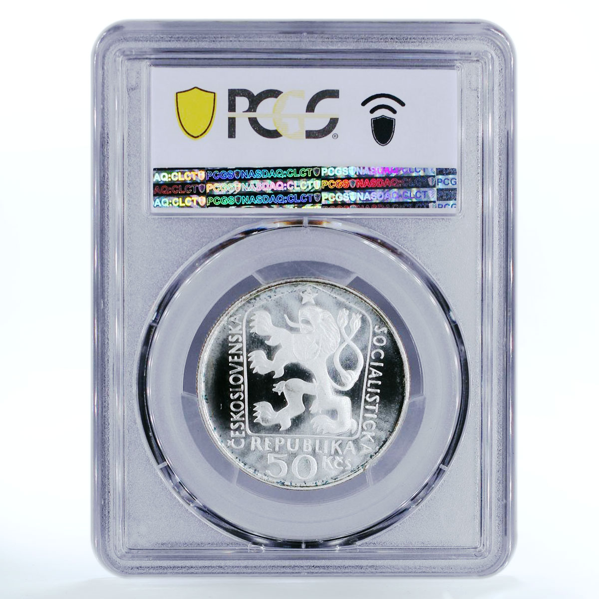 Czechoslovakia 50 korun Centennial Birth S.K. Neumann PR68 PCGS silver coin 1975