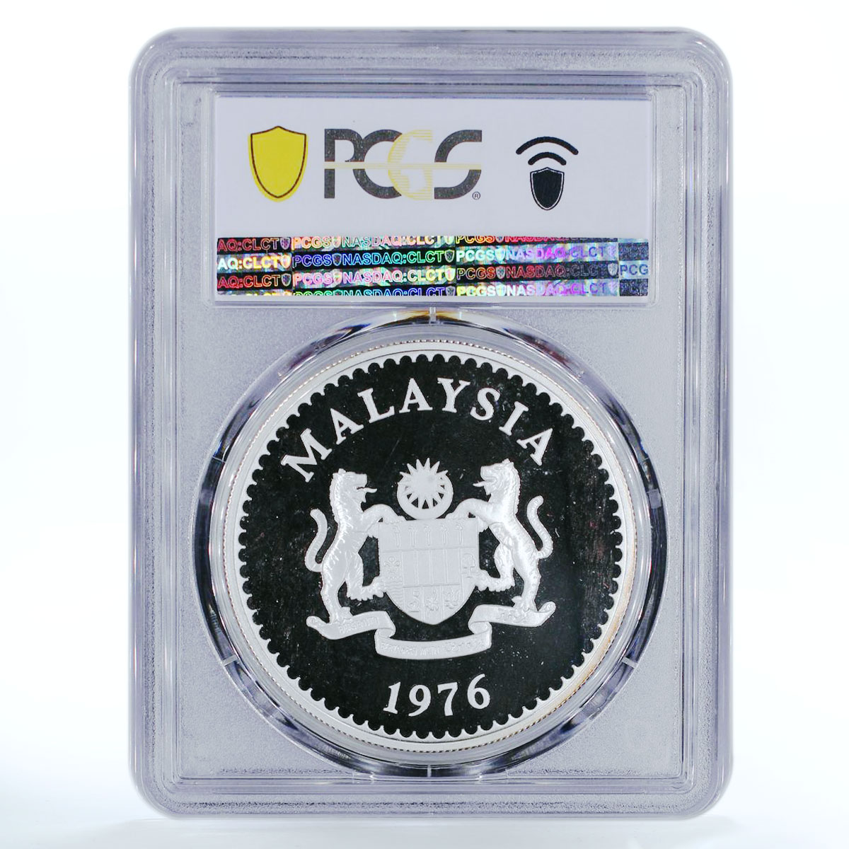 Malaysia 25 ringgit Conservation Hornbill Bird Fauna PR68 PCGS silver coin 1976