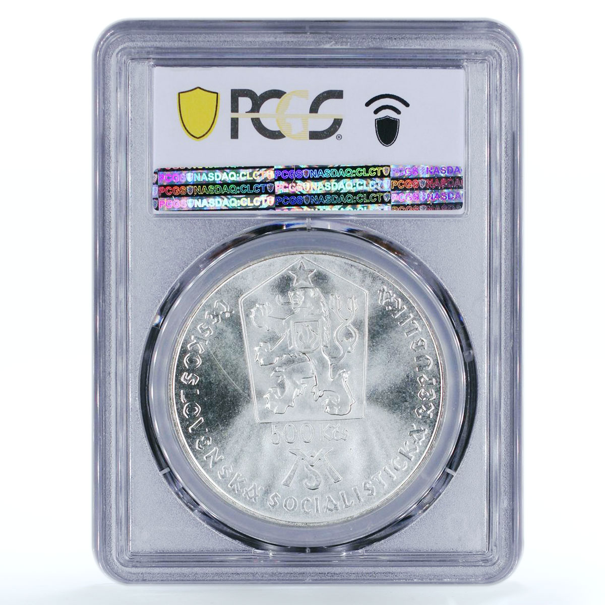 Czechoslovakia 500 korun Birthday of Matica Slovenska MS67 PCGS silver coin 1988