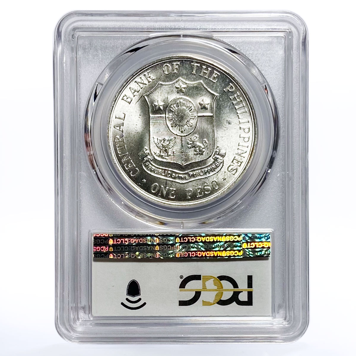 Philippines 1 peso 100 Anniversary Birth Andres Bonifacio MS64 PCGS silver 1963