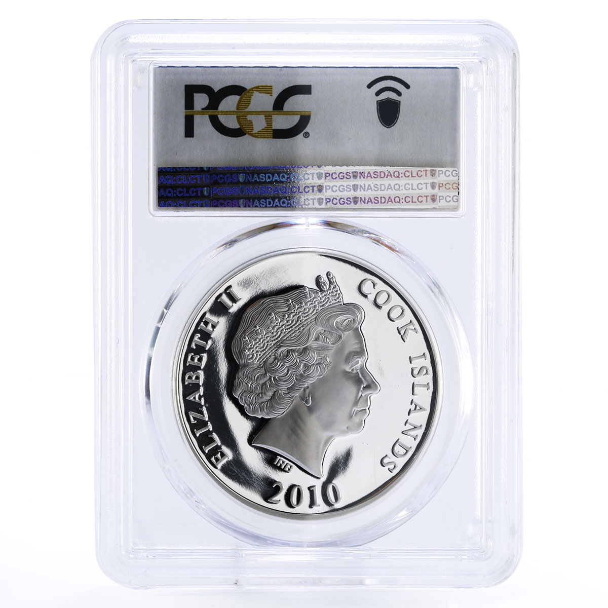 Cook Islands 10 dollars Year of Tiger PR69 PCGS colored silver coin 2010