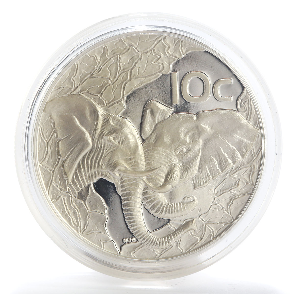 South Africa set of 4 coins 50,20,10,5 Cents Wildlife Elephant silver proof 2002