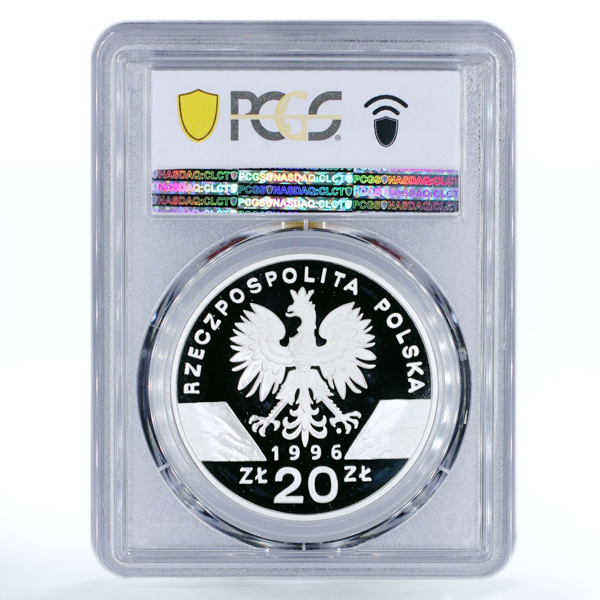 Poland 20 zlotych Hedgehog World Animals series PR69 PCGS silver coin 1996