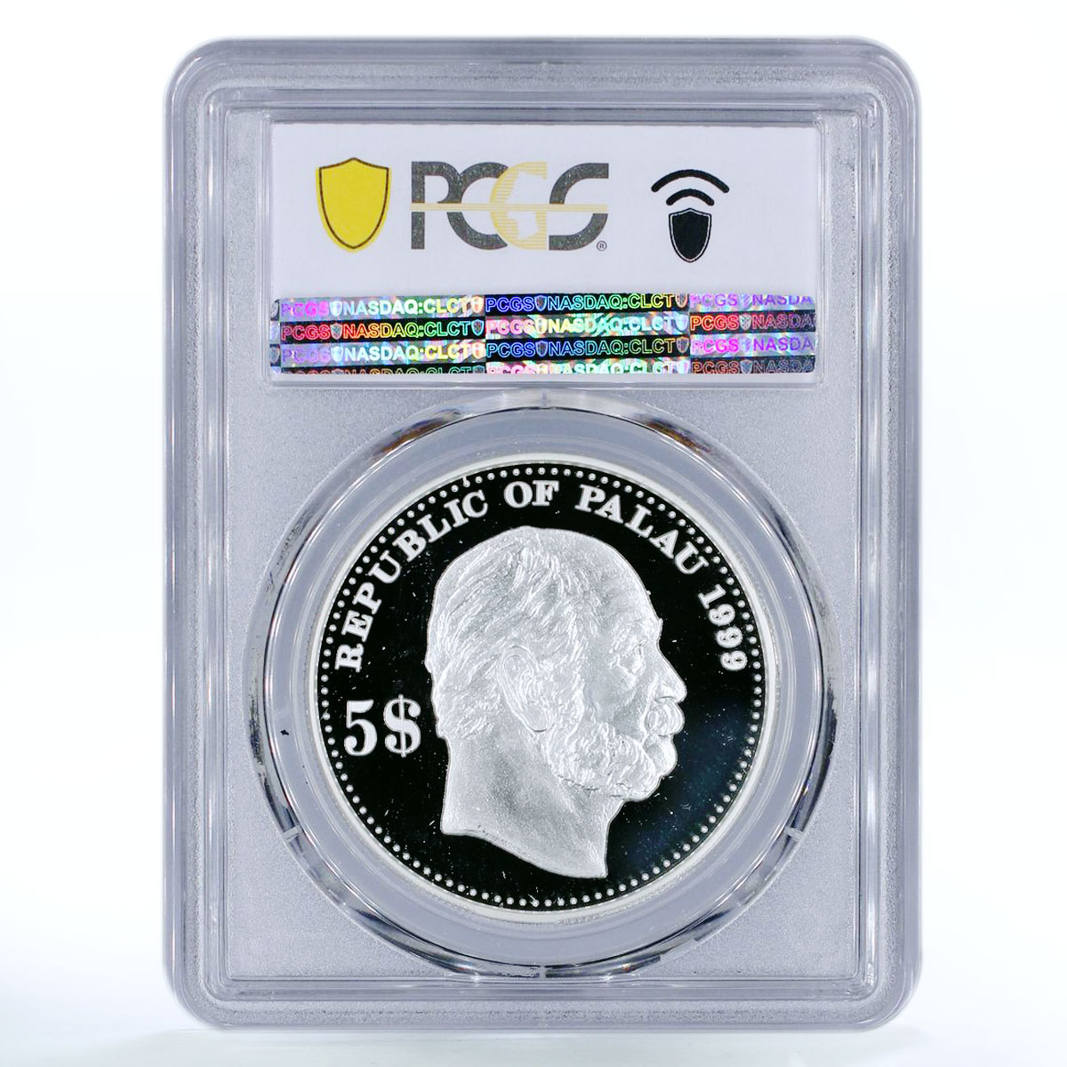 Palau 5 dollars German Cameroon PR70 PCGS silver coin 1999
