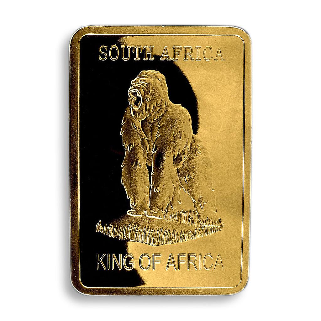 South africa Monkey Gold Plated bar Nature Animal Wild