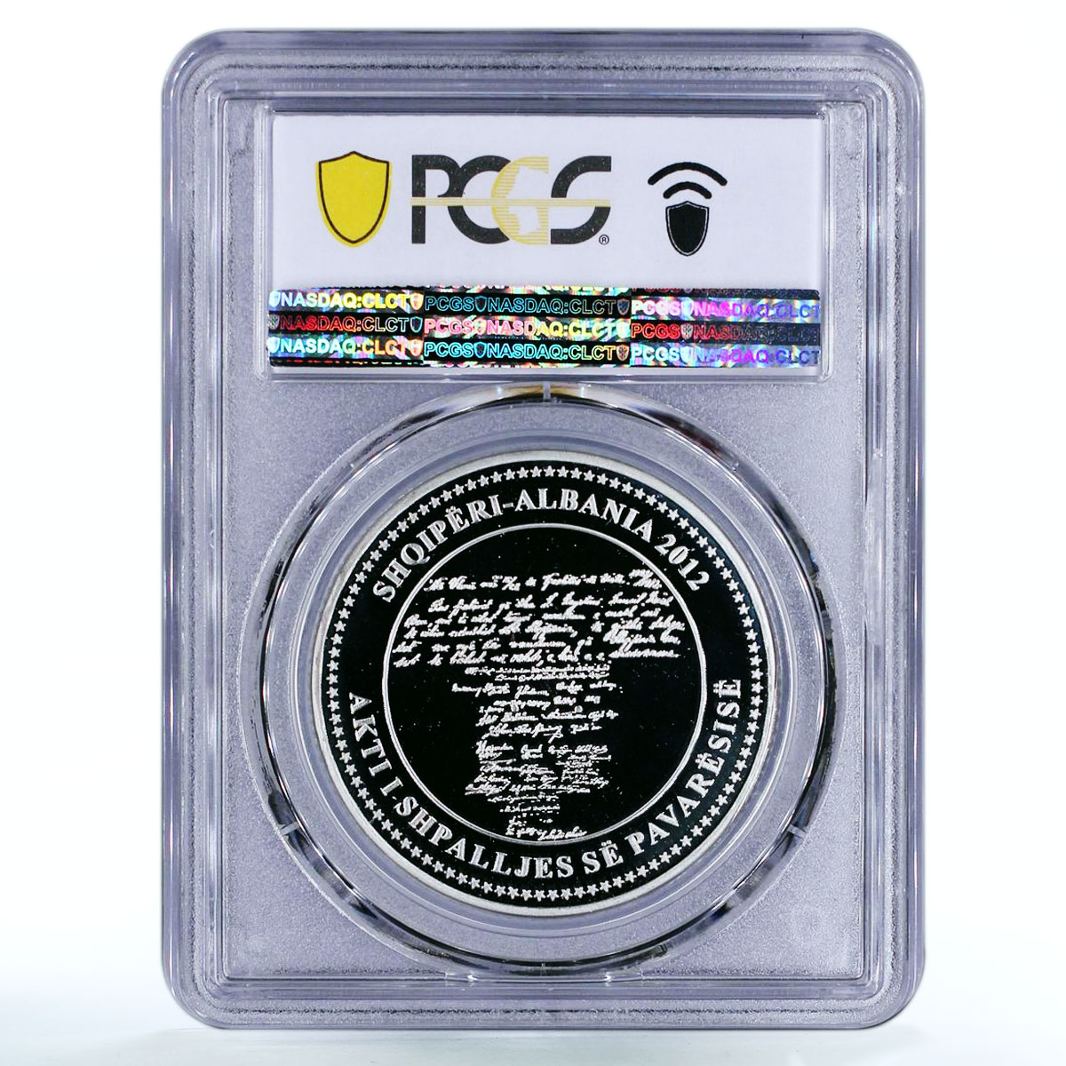 Albania 100 leke 100th Anniversary of Independence PR69 PCGS silver coin 2012