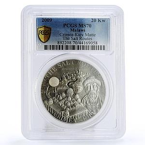 Malawi 20 kwacha Salt Routes Kyiv Yaroslav Ukraine PR70 PCGS silver coin 2009