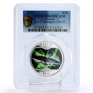 Canada 10 dollars Star Trek U.S.S. Enterprise PR69 PCGS silver coin 2011