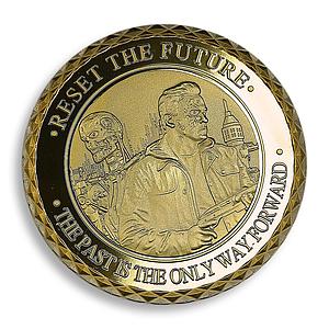 Terminator Genisys Mission Fate Reset the Future Robot Cyborg Gold-Plated Medal