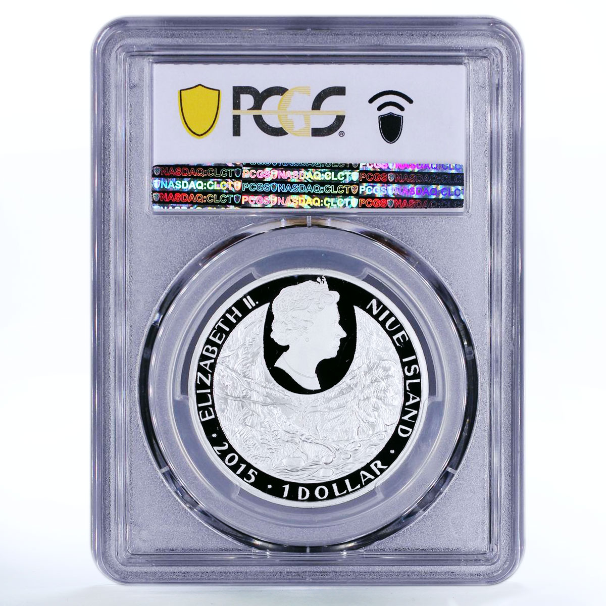 Niue 1 dollar Endangered Nature Fire Salamander  PR70 PCGS silver coin 2015