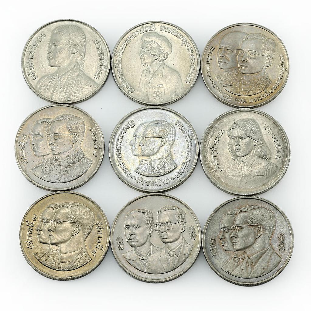 Thailand 10 baht set of 20 coins