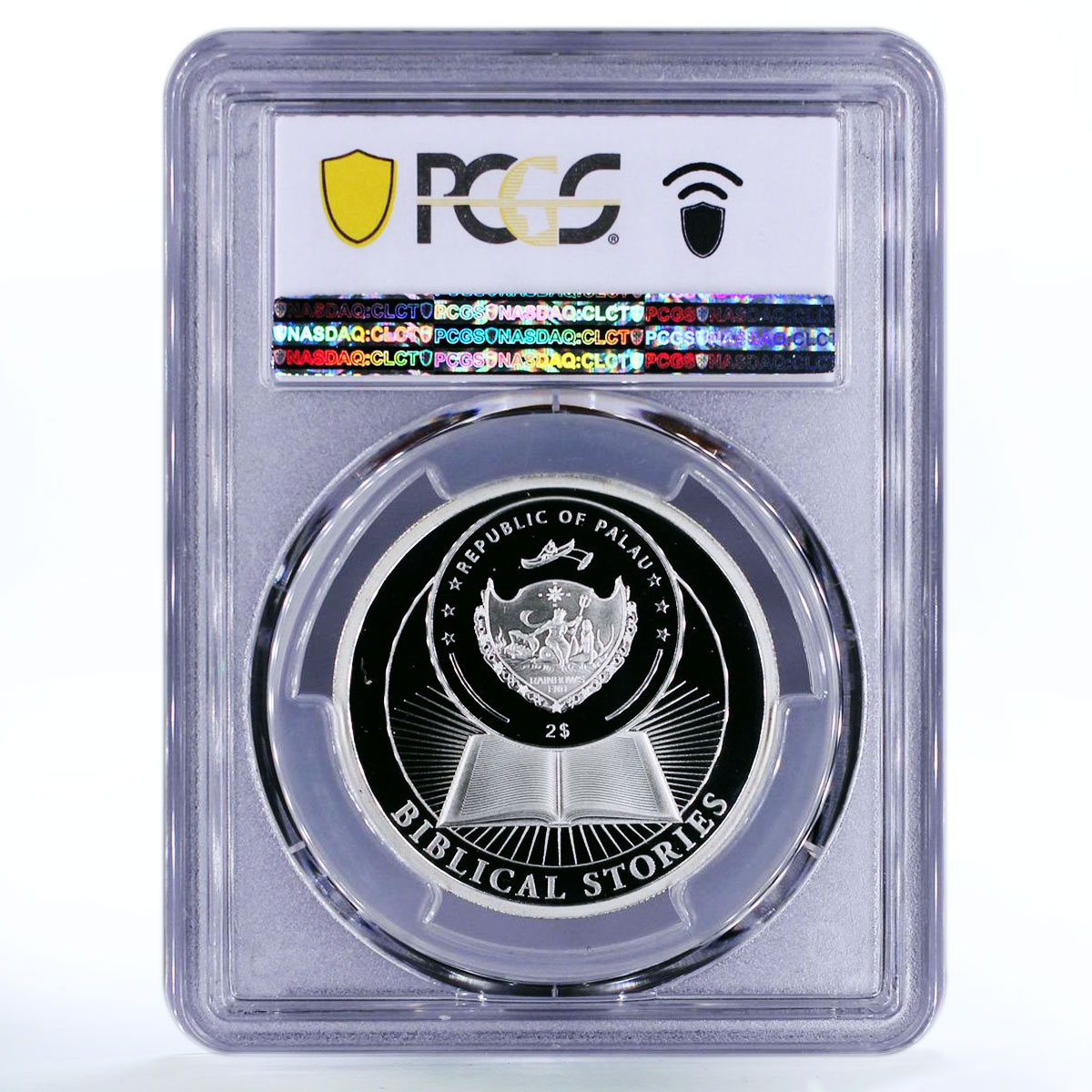 Palau 2 dollars Biblical Stories Adam and Eve PR69 PCGS silver coin 2011