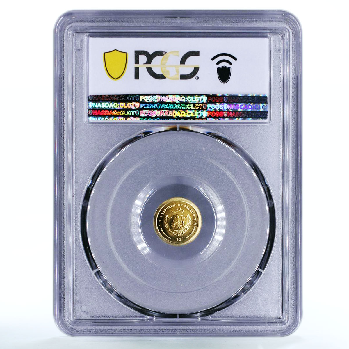 Palau 1 dollar Roman Empire Series Valentinian MS69 PCGS gold coin 2012