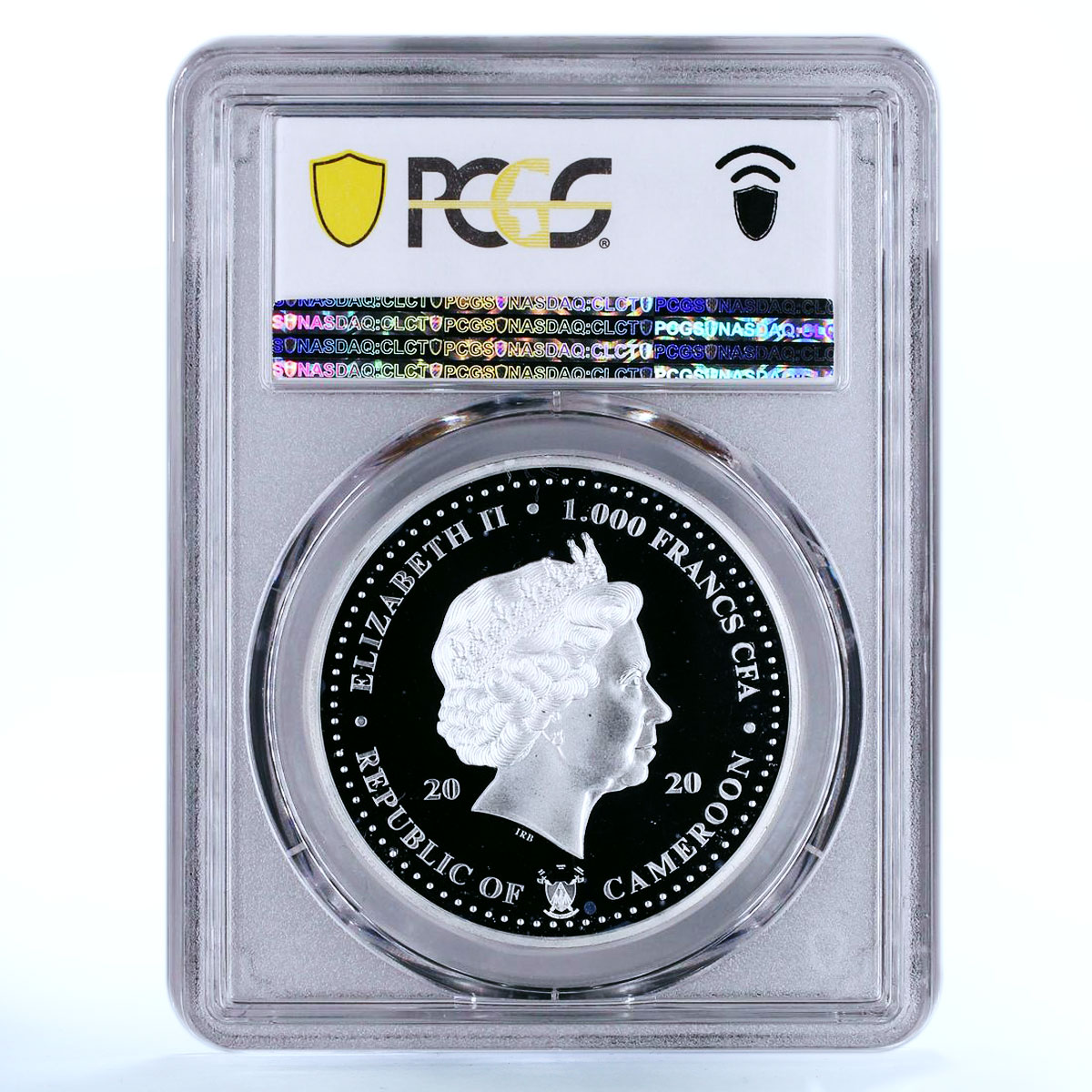 Cameroon 1000 francs Princess of Monaco Grace Kelly MS68 PCGS silver coin 2020