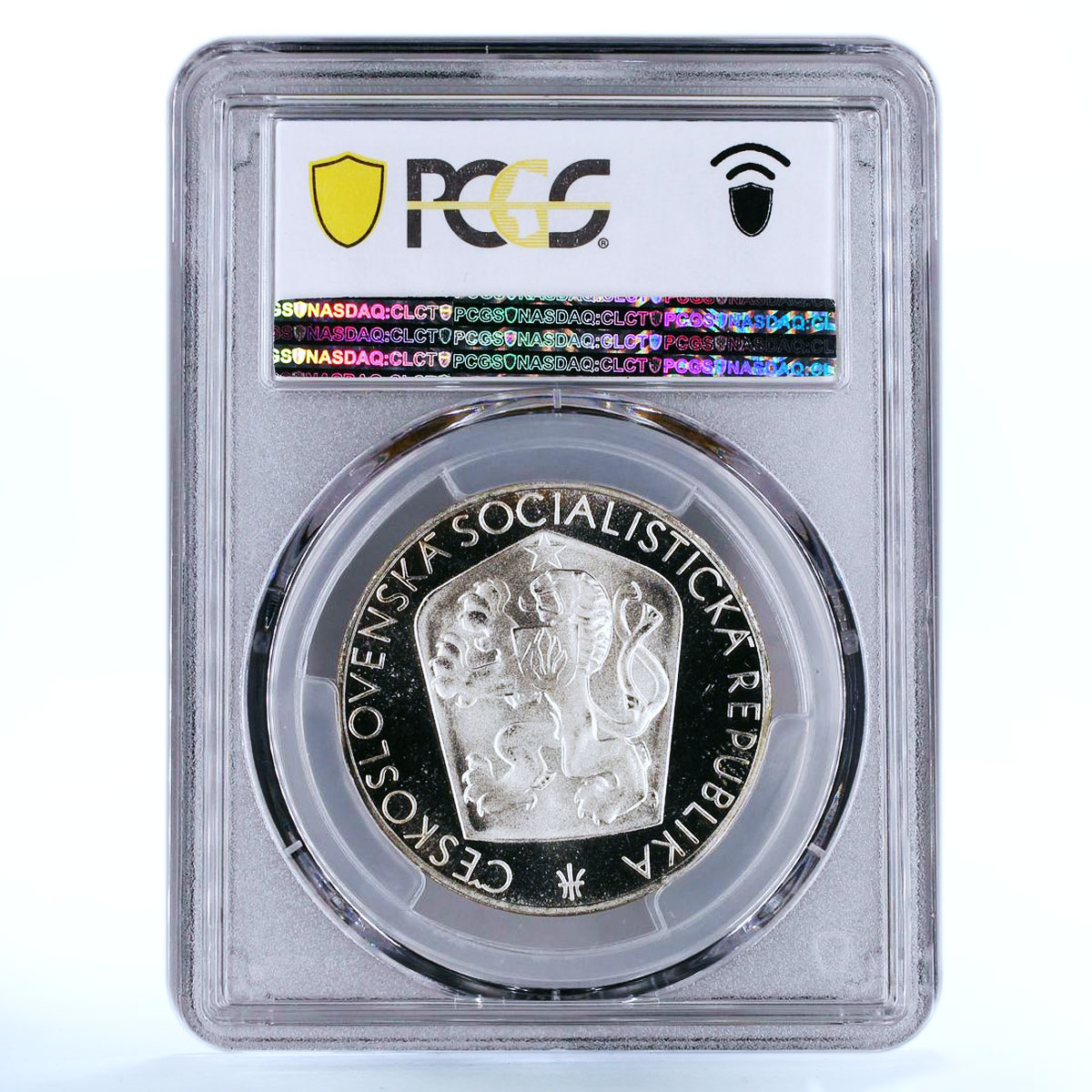 Czechoslovakia 25 korun Anniversary of Liberation PR68 PCGS silver coin 1965