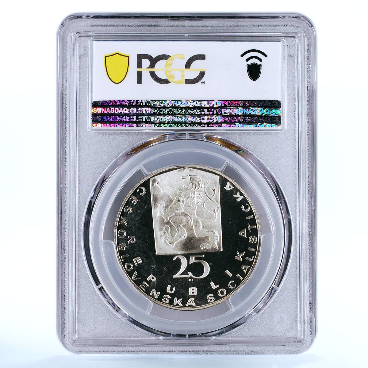 Czechoslovakia 25 korun 100 Anniversary Death Purkyne PR68 PCGS silver coin 1969
