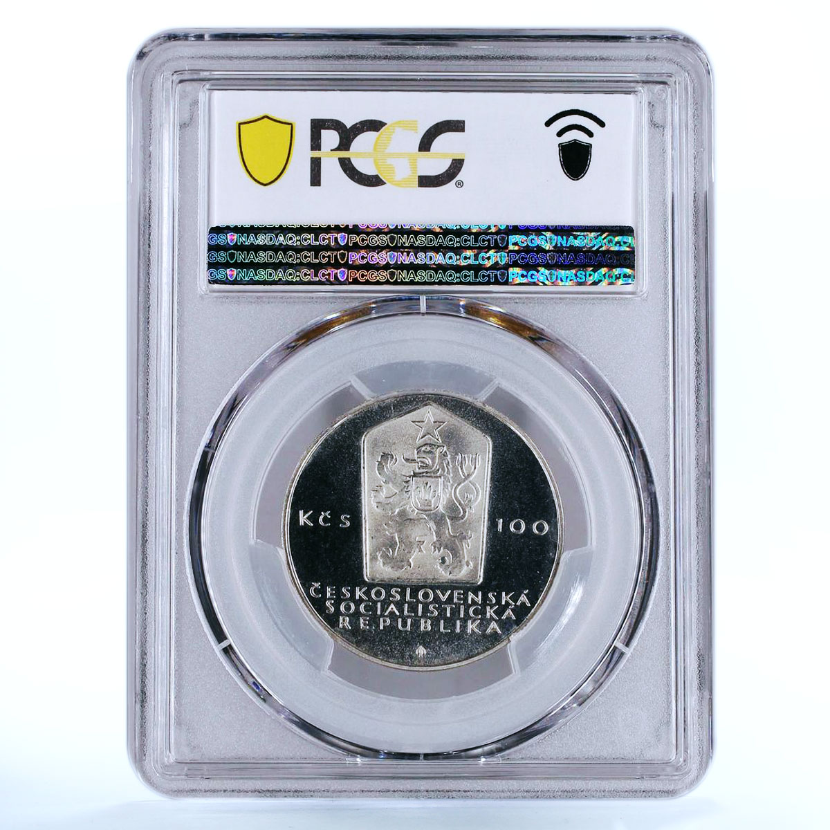 Czechoslovakia 100 korun Philosopher Karl Marx PR68 PCGS silver coin 1983